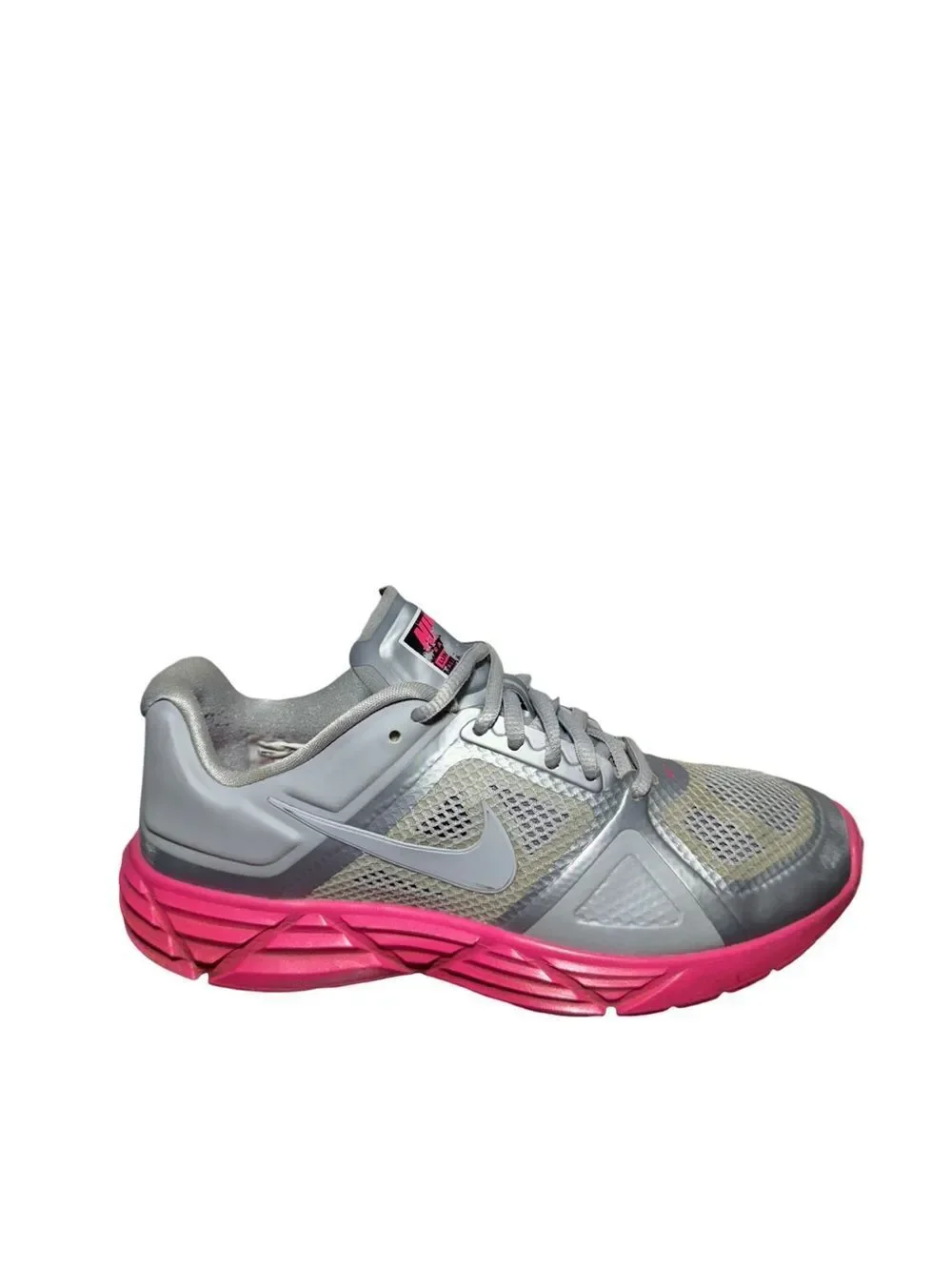 Nike Women's Gray and Pink Running Sneakers size 7.5